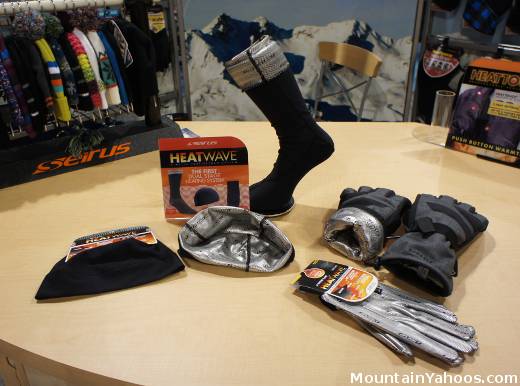 Seirus Heatwave Ski Gloves, hats and socks
