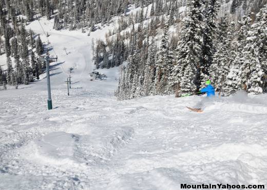 Delano Drop, black diamond ski run