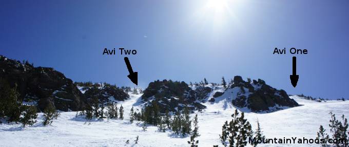 Avalanche Chutes at Mammoth Mountain