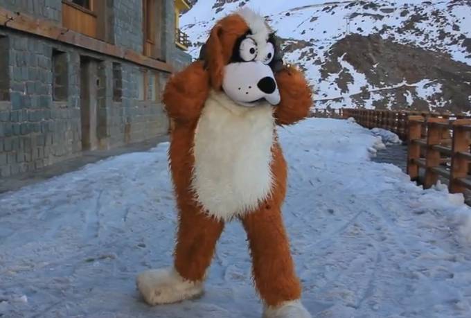 Portillo Chile ski resort mascot Rasca