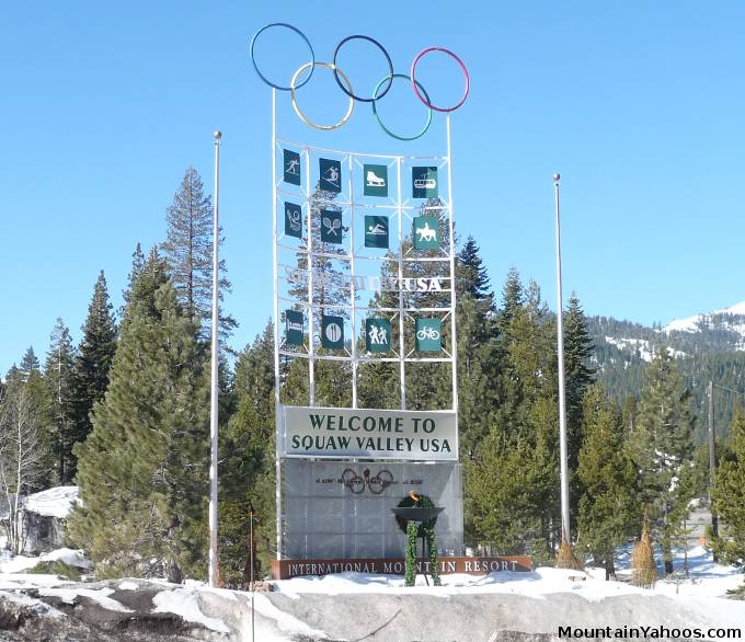 Squaw Valley Olympic sign