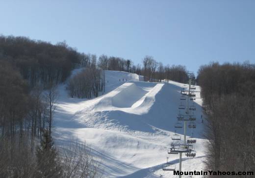 Stratton Terrain Park Half Pipe